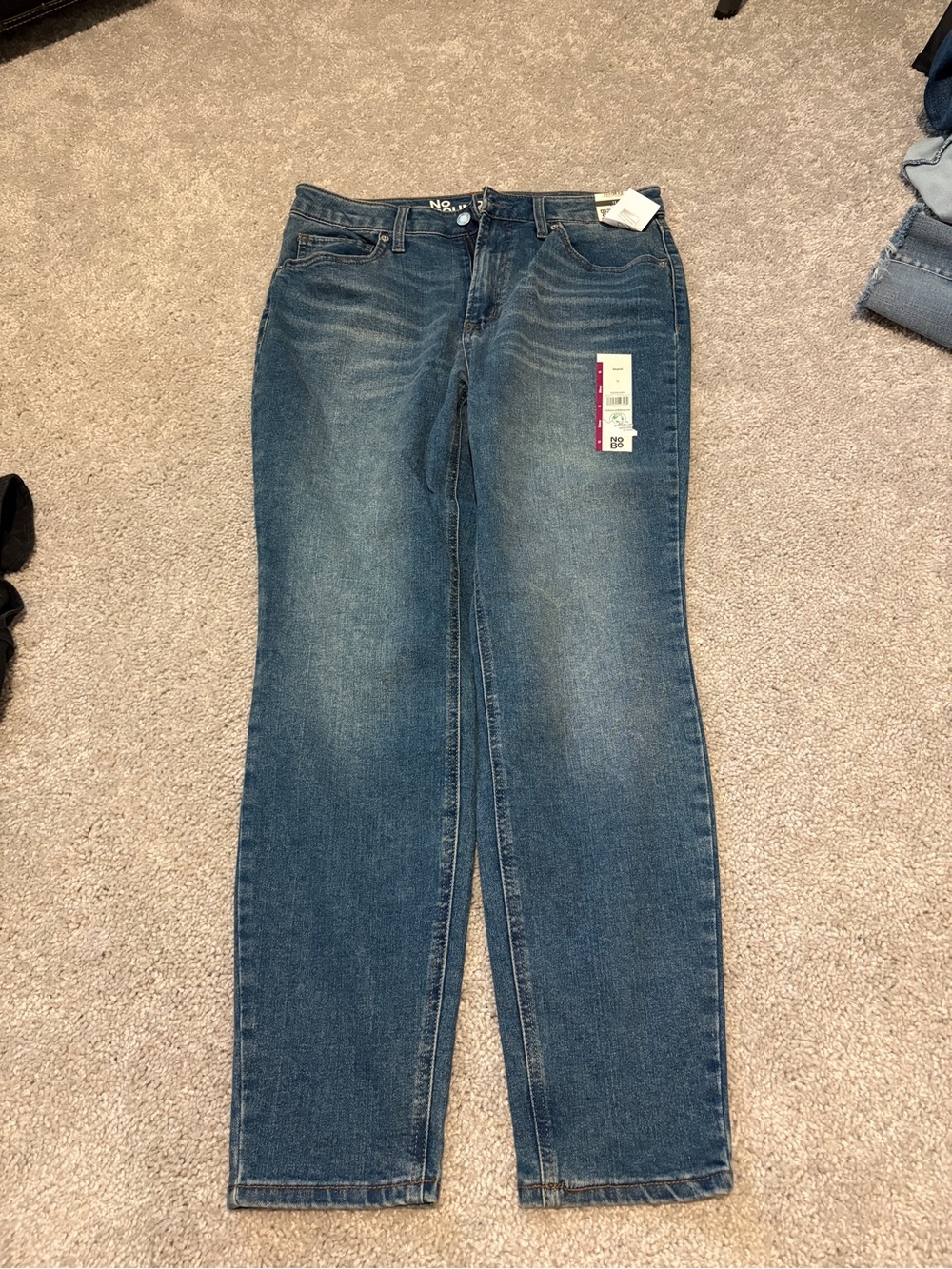 No Boundaries Women's Medium Blue Straight Jeans